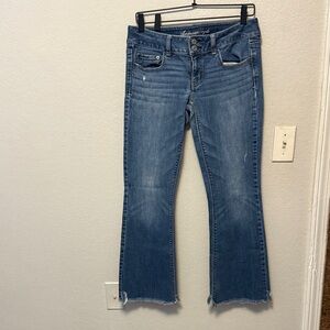 VINTAGE American Eagle Outfitters Medium Blue Flare Jeans